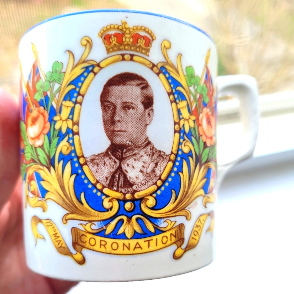 Vintage Coronation Mug with Royal Portrait